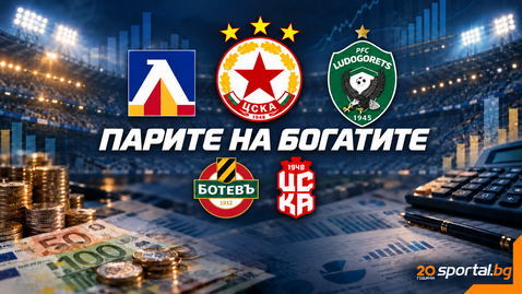 ЦСКА отчете голяма загуба и огромен скок на заплати, Левски измести Ботев, а Лудогорец обяви рекордни приходи