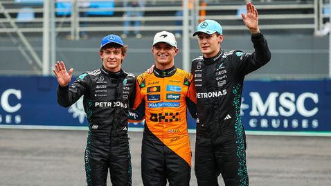 Защо Джордж Ръсел не завижда на Ландо Норис за титлата във Формула 1