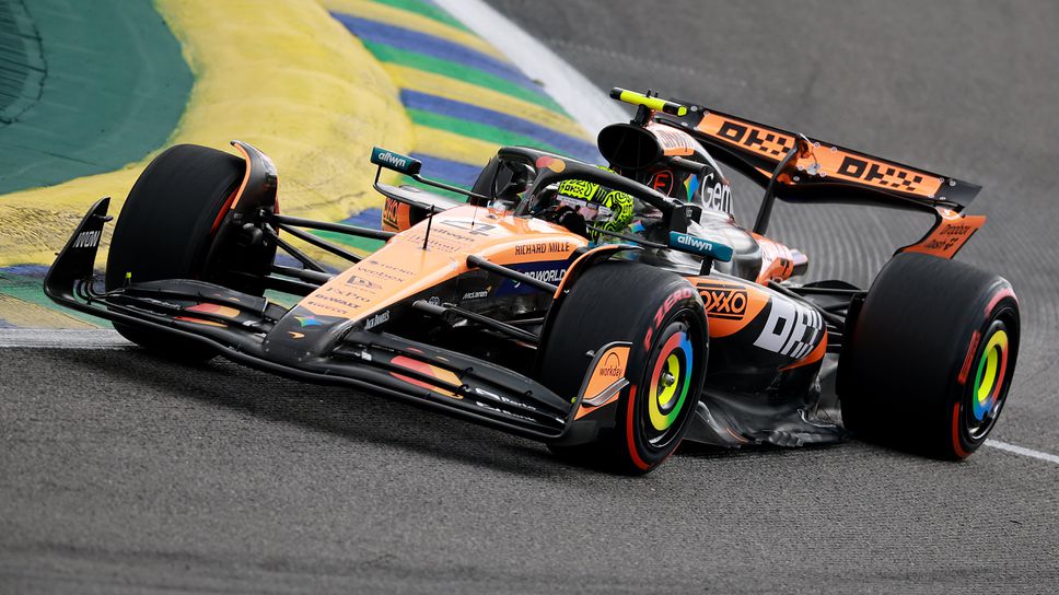 Норис беше опрян до стената, но се измъкна и спечели квалификацията в Бразилия