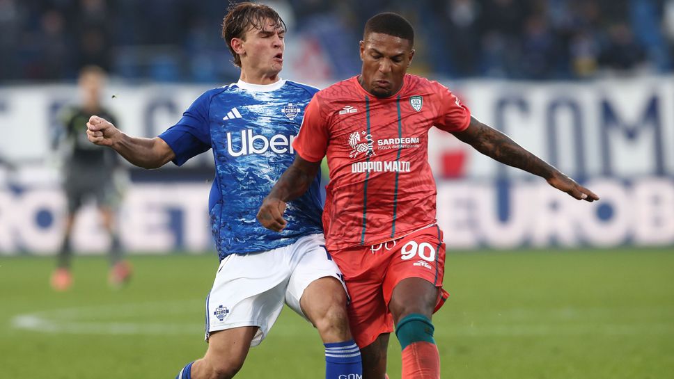 Комо не успя да надвие Каляри, но и се измъкна от загуба