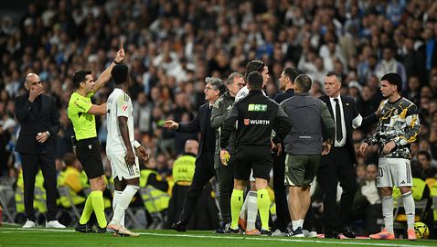 Реал Мадрид всъщност е завършил двубоя с три червени картона