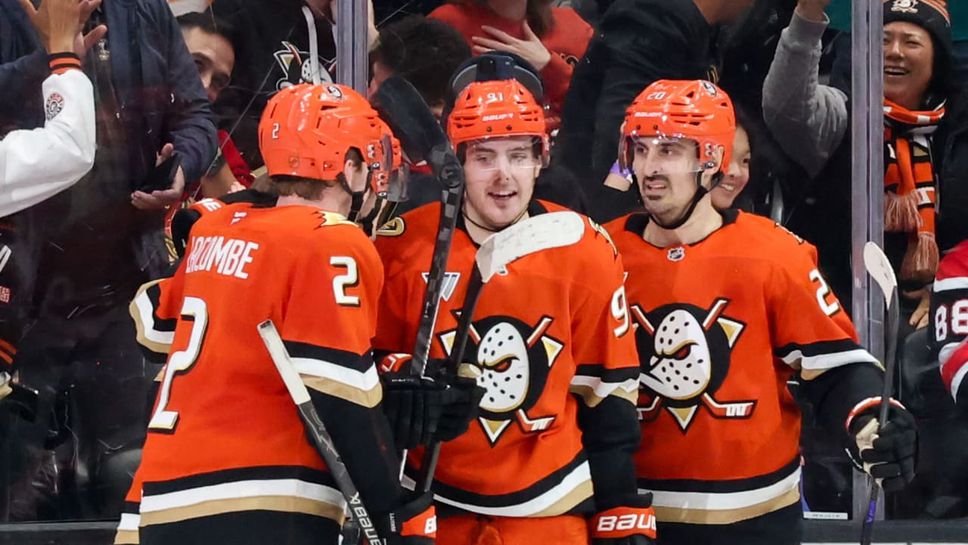 Анахайм за втори път през сезона вкара седем гола в един мач в НХЛ