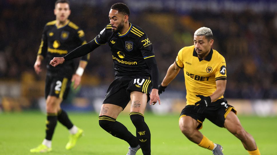 На почивката: Уулвърхамптън 1:1 Манчестър Юнайтед