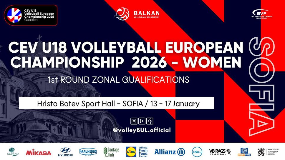 София ще приеме турнира от първия кръг от зоналните квалификации