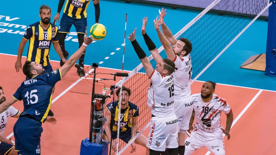 Николай Пенчев с 10 точки, Кан не можа да спре Фенербахче в Шампионската лига 🏐