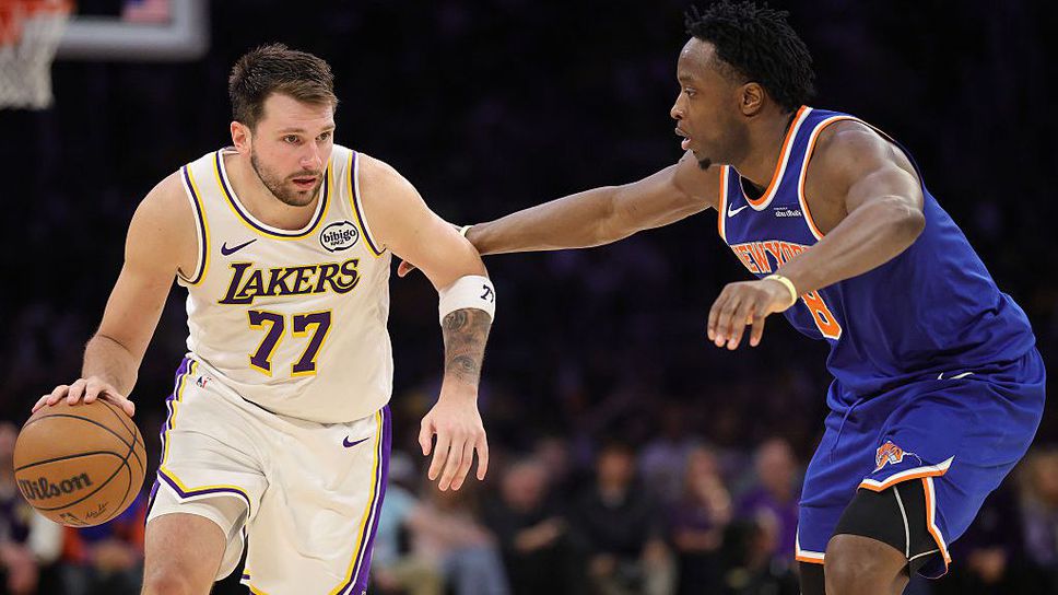 Лесна победа за Лейкърс над Никс с главен герой Дончич