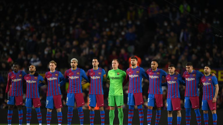  Групата на Барселона за визитата на Леванте 