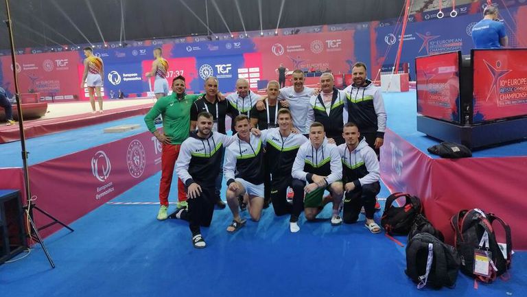 Националният отбор по спортна гимнастика за мъже проведе подиум преди