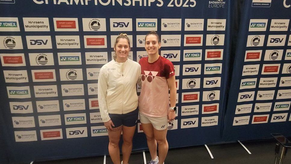 Мощно начало за сестри Стоеви на Европейското по бадминтон