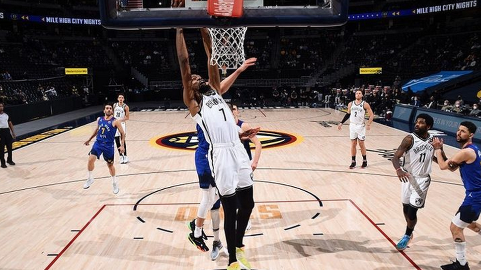Кевин Дюрант наниза 33 точки, за да донесе успеха на Бруклин над Денвър (видео)