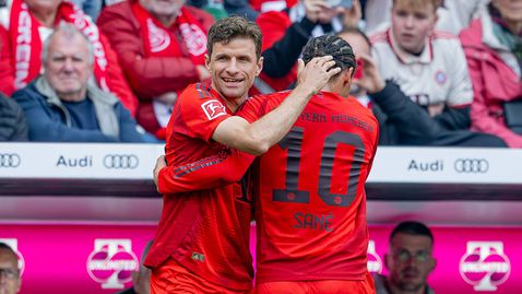  От Байерн споделиха упованията си за последния домашен мач на Томас Мюлер и бъдещето на Сане 