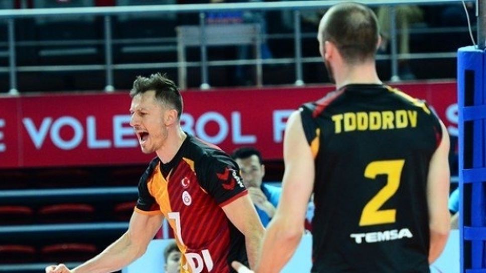 Теодор Тодоров с 13 точки (5 блока) за победа на Галатасарй срещу Фенербахче