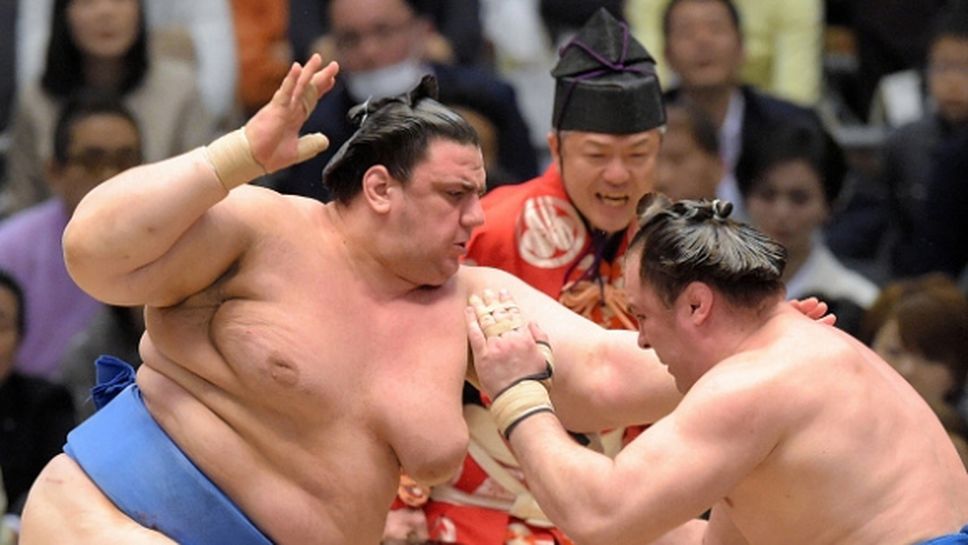 Аоияма се поздрави със седма победа на турнира по сумо в Токио