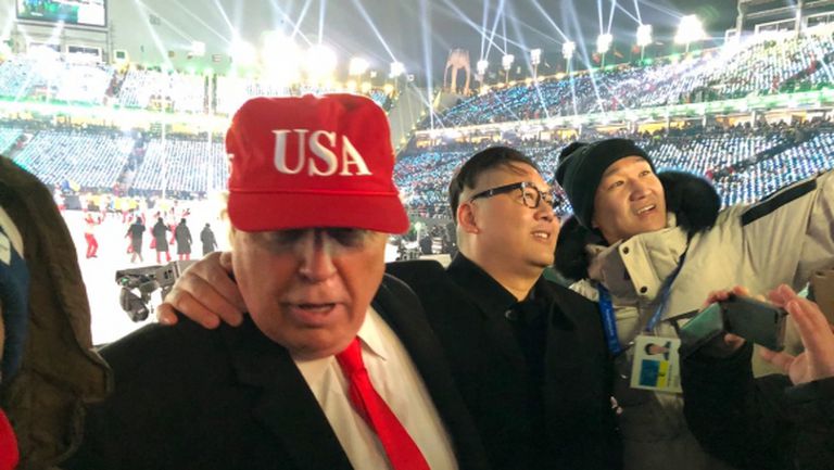 Изпъдиха двойници на Тръмп и Ким Чен-ун от откриването на олимпиадата