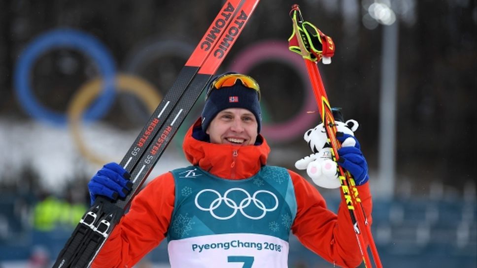 Симен Крюгер спечели златото в скиатлона след падане в началото и изоставане от 40 секунди