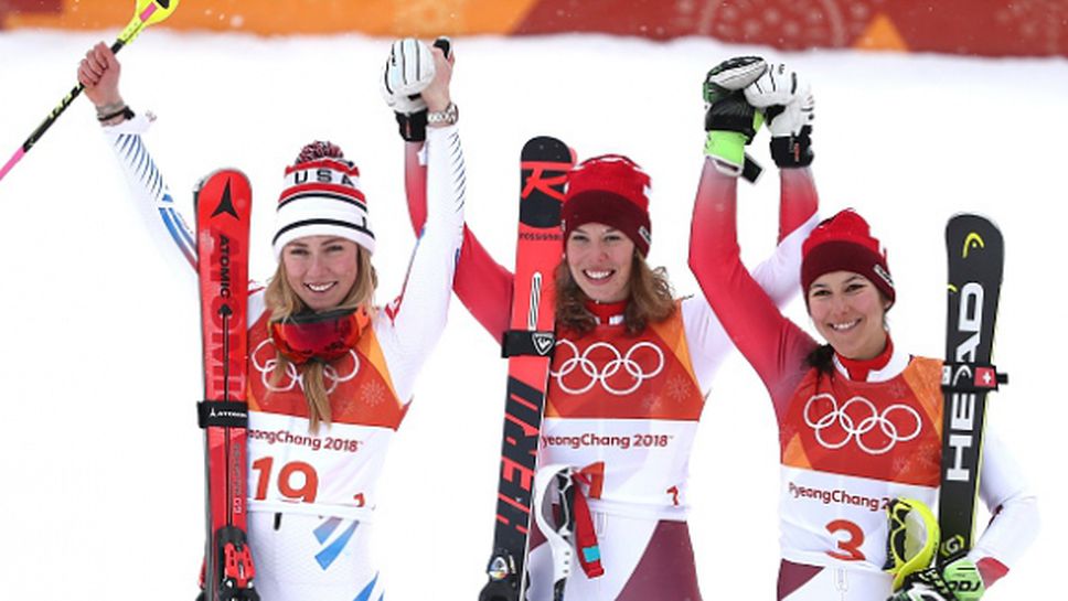 Швейцарка спечели титлата в алпийската комбинация, драма за Линдзи Вон