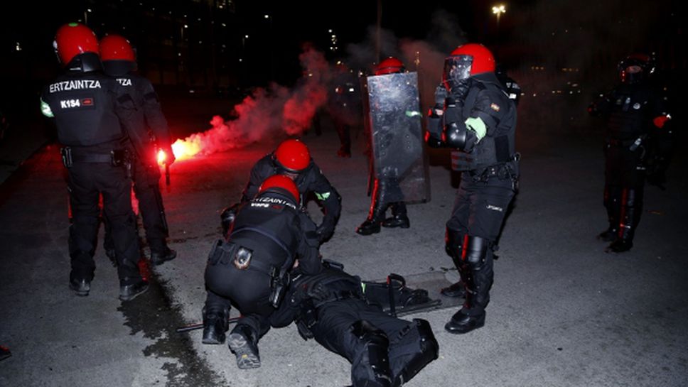 Трагедия: полицай почина след кървава атака на ултраси в Билбао