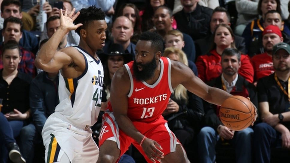 Хюстън се справи с Юта и продължава да води на Запад