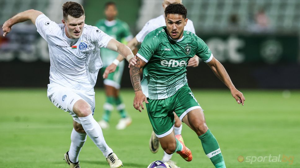 Лудогорец 0:0 Динамо (Минск), Неделев изненадващо в игра още в 19-ата минута