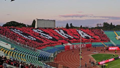 Красива хореография от ЦСКА в мача с Дери Сити