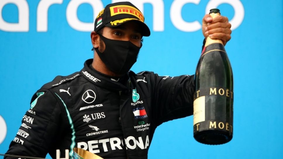 Хамилтън е новият лидер във Формула 1 след победа в Унгария и изравнен рекорд на Шумахер