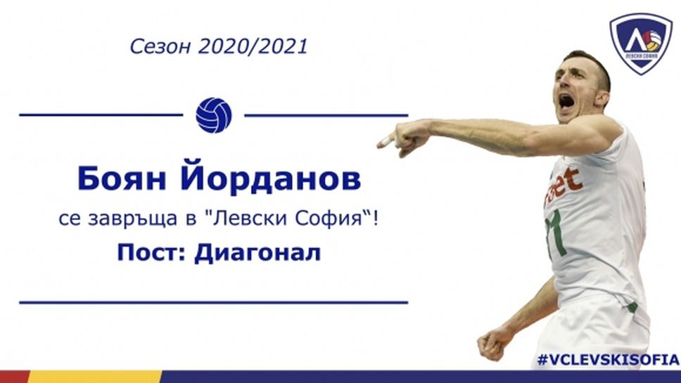Боян Йорданов се завръща в Левски