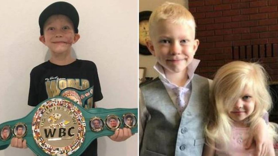 WBC обяви за световен шампион 6-годишно момче, спасило сестра си от нападение на куче