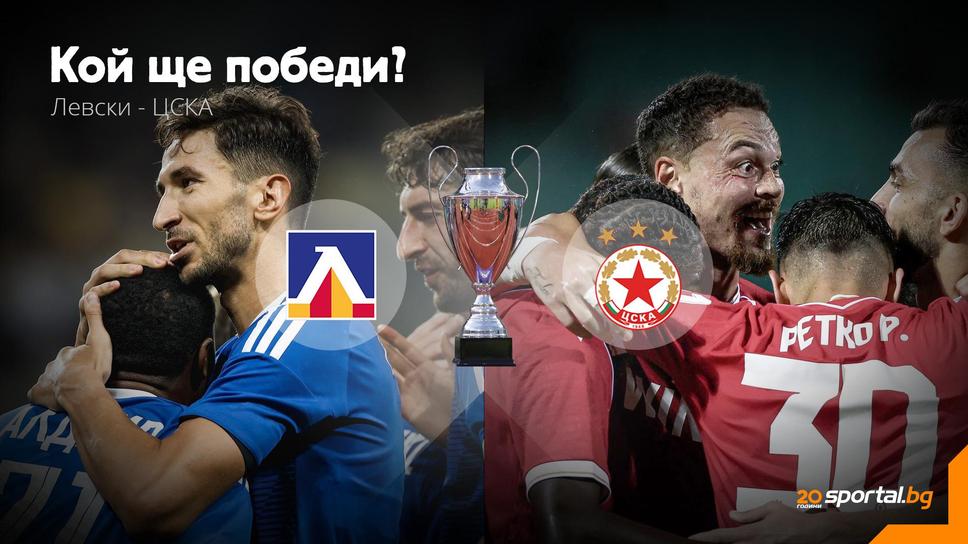 Цяла България гледа: Левски срещу ЦСКА в битка за трофей!