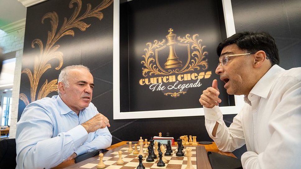 Каспаров води на Ананд в повторение на мача им за световната титла