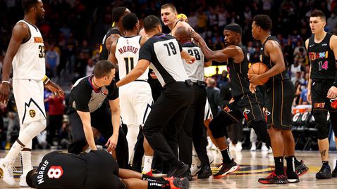 Никола Йокич съжали за грубо нарушение срещу играч на Маями