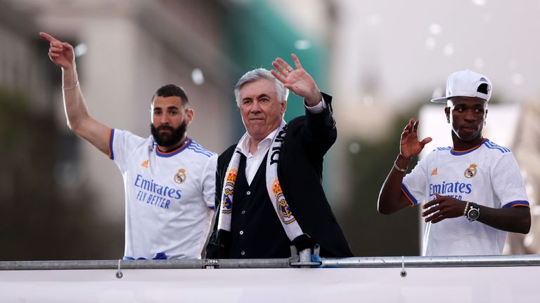 Наставникът на Реал Мадрид Карло Анчелоти категорично отхвърли твърденията че