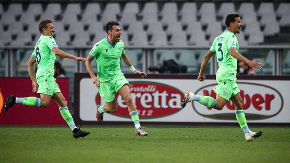 Два гола в добавеното време изковаха пълен обрат за Лацио в Торино