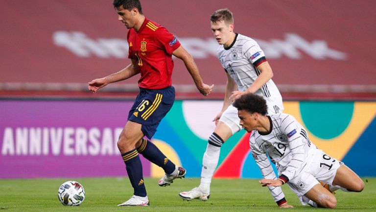 Родри вкара третия гол за Испания в дербито с Германия