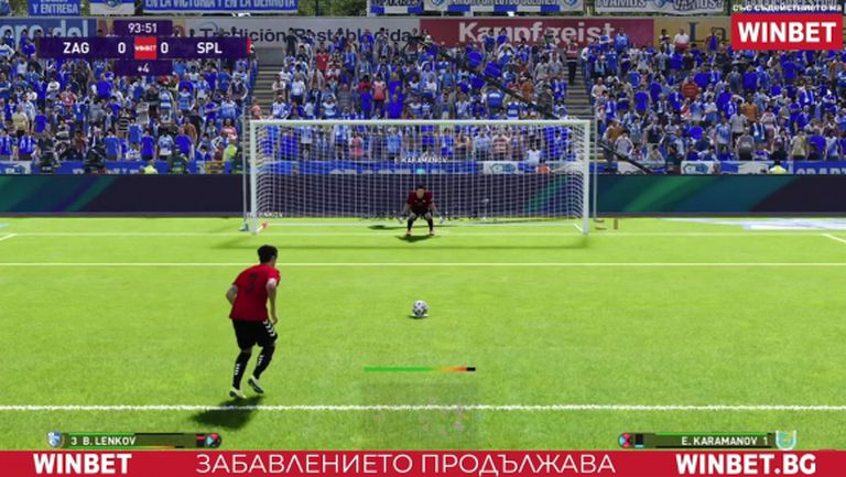 Icaka с драматична победа в последните секунди на мач от WINBET е-футбол лига
