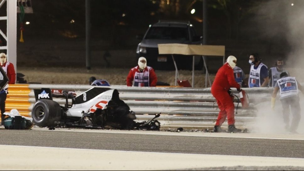 Хамилтън спечели в Бахрейн, пилот едва не загуби живота си при ужасяващ инцидент