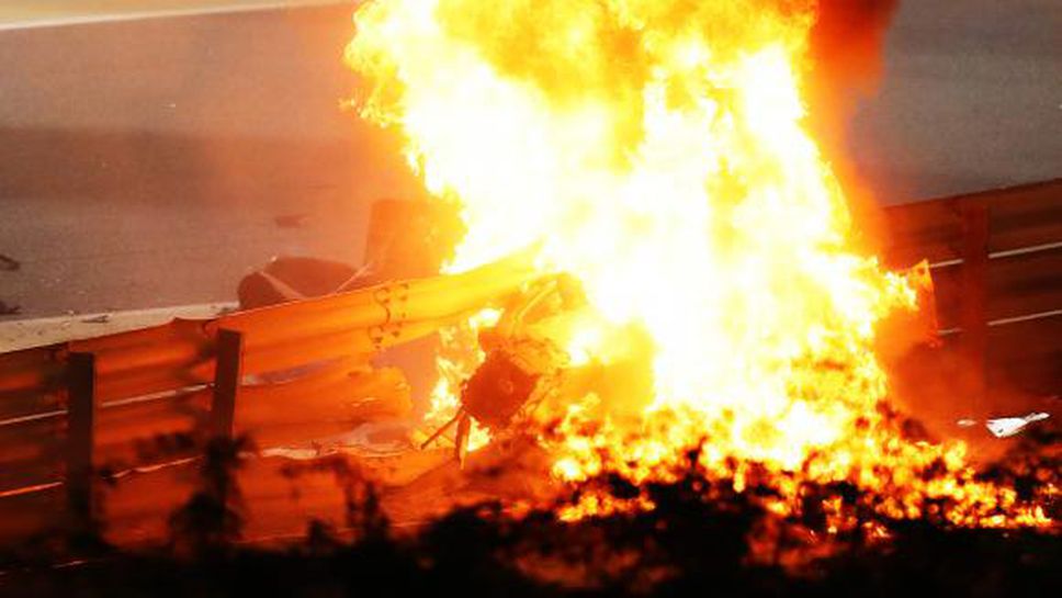 Жестока катастрофа прекъсна ГП на Бахрейн за близо 80 минути