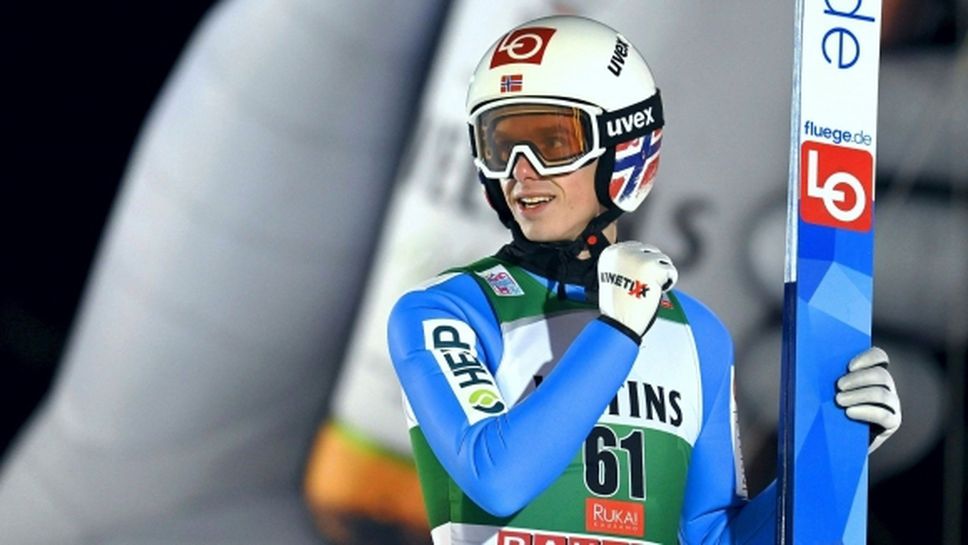Норвежец с първа победа в кариерата си за Световната купа по ски скок