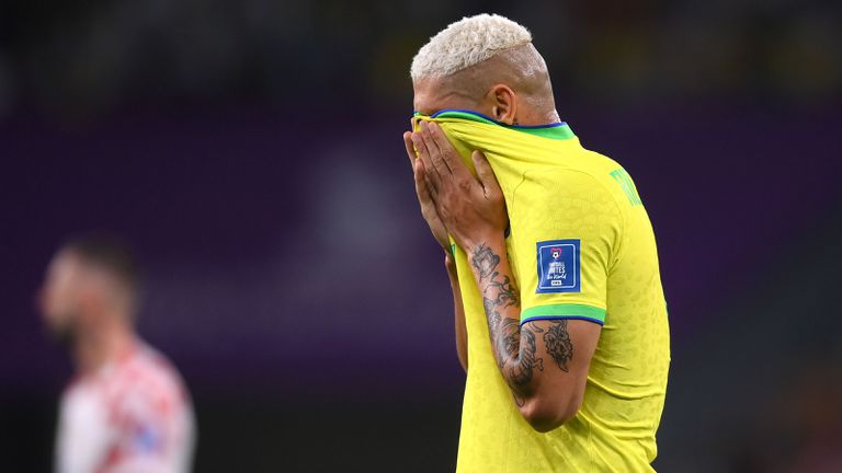 Бразилският нападател Ричарлисон сподели емоциите си след отпадането на тима