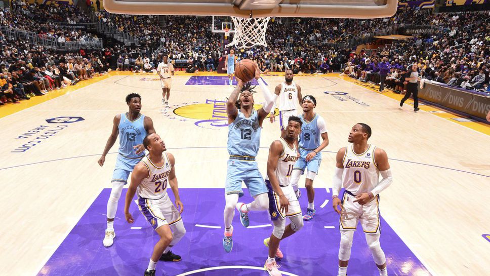 Мемфис счупи клубен рекорд с победа над Лейкърс