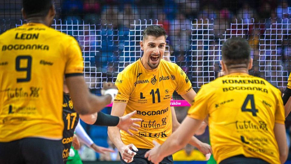 Капитанът на Алекс Грозданов и шампионът на Полша Богданка ЛУК