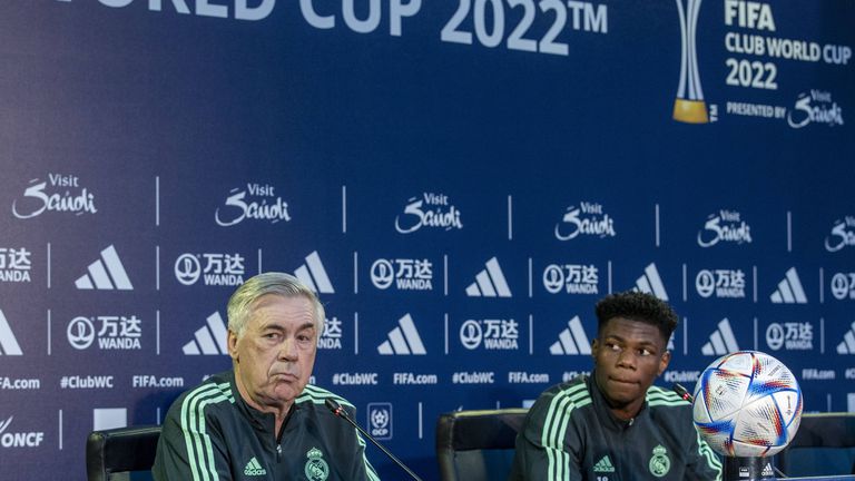 Наставникът на Реал Мадрид Карло Анчелоти говори преди финала за