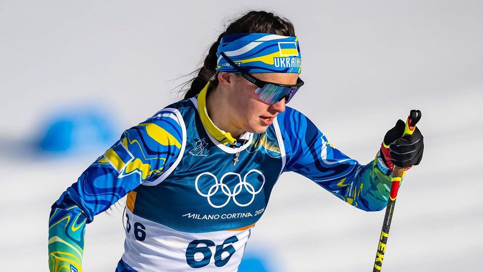 Украинска състезателка по ски бягане чийто дом е бил разрушен