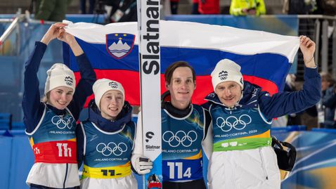 Словения защити олимпийската си титла в смесеното отборно състезание по ски скок