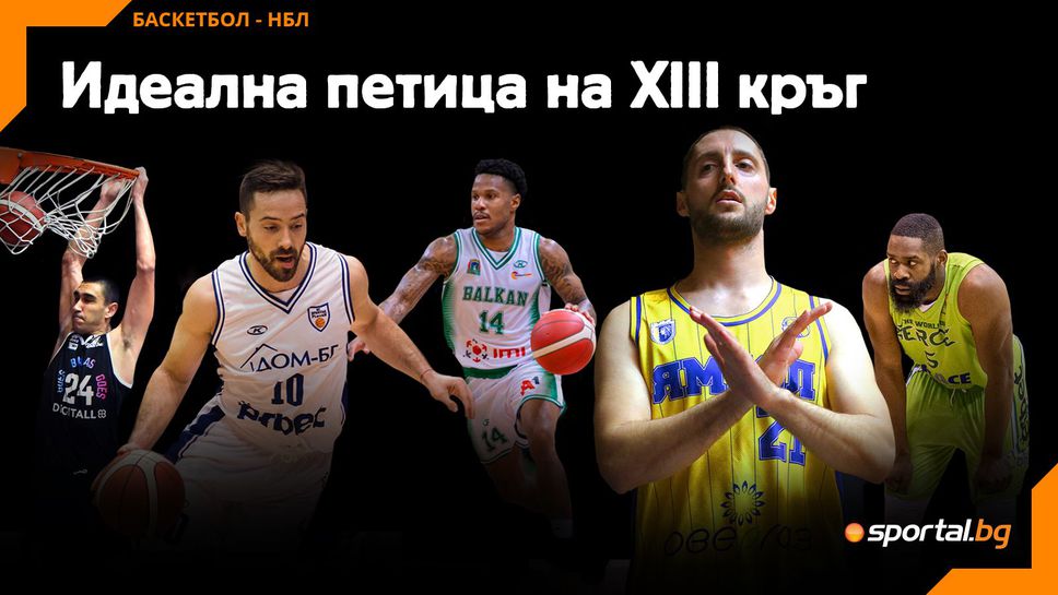 Идеална петица на XIII кръг в НБЛ