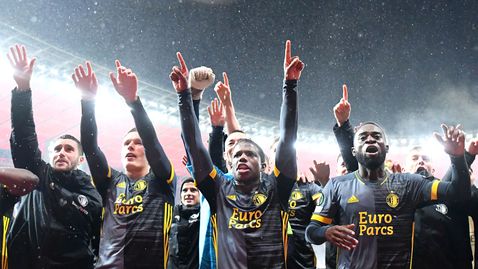  Партизан повежда на два пъти, само че Фейенорд гледа към реванша умерено 