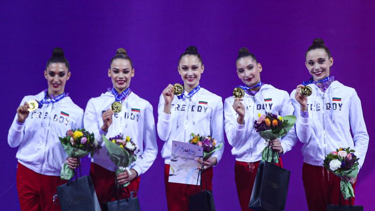 Втори златен орден за ансамбъла на България от Световната купа по художествена гимнастика в Ташкент 
