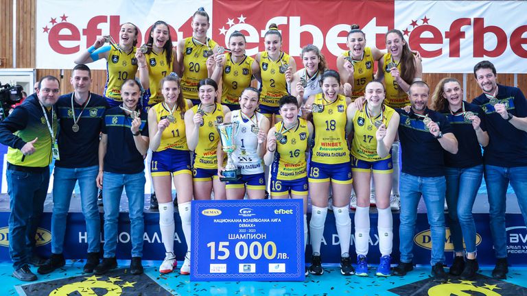 Волейболистките на Марица Пловдив  спечелиха шампионската титла на България при жените