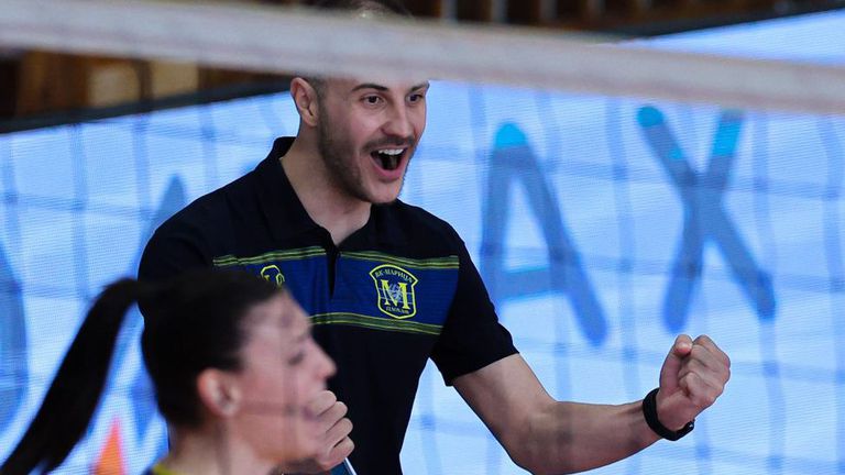 Старши-треньорът на Марица (Пловдив) Борислав Крачанов говори след спечелването на