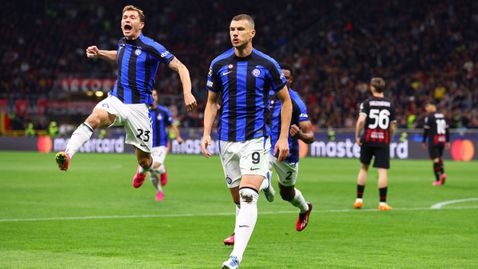  Интер пречупи Милан с стремително начало в дербито и се приближи до финала в Истанбул 