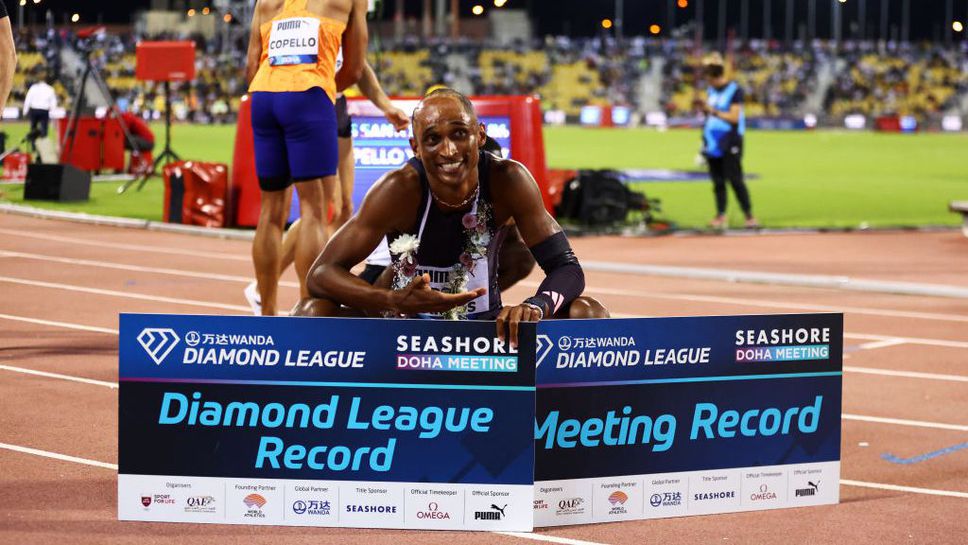 Дос Сантос изригна с рекорд на 400 м/пр на Диамантената лига в Доха
